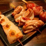 串吉 - ささみわさび、ヤゲンナンコツ、肉巻トマト