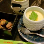 握りランチの茶碗蒸しと一品