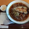 舟形町観光物産 センターめがみ えきcafe - 料理写真:鮎そば(大盛)　550円＋100円