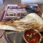 アジア料理 ラマ - 2枚目のナンはパリパリで美味しい❗️