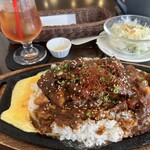 JINNO COFFEE - 鉄板味噌カツ丼大盛1280＋110