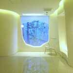 レミニセンス - 入口を入った 真っ白で透明感のある空間。