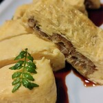 庵狐 - 煮穴子たまご焼き1,200円