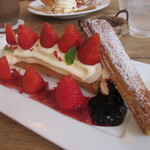 シルクレーム - 北欧ビルベリーと苺のミルフェ