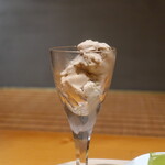 日本料理 幸庵 - 栗のアイス