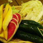 宮崎県日南市 塚田農場 - 季節野菜のざる盛り４種