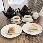 MISSLIM Tea Place - りんごとカスタードのケーキ、ベイクドチーズケーキ、アールグレイ♡