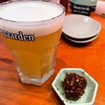 蕎麦 蘇枋 - ビールと自家製青唐菓子のの蕎麦味噌　2023.08