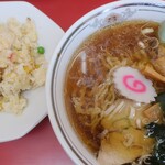 寿来 - 料理写真:ラーメン＆半チャーハンセット