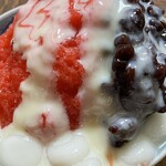 甘いっ子 - 苺と練乳、あんこを味わえる贅沢かき氷！