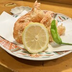 日本料理 樽や - 牡丹海老から揚げ