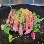 Azamino Ukai Tei - イチボのローストビーフサラダ