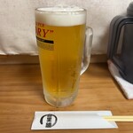 Raamen to ri katsu - 生ビール（中・550円）