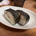 Raamen to ri katsu - 焼きサバ寿司（2切・270円）