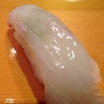 鮨処寿司大 - ヒラメの昆布〆・スダチ塩(旬魚のおまかせ)2013.10