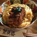 翼果楼 - 鯖そーめんを頂く、山椒が効いてて美味い。