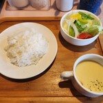 Tedukurihambagunomisekureyon - ライスとスープ　サラダセット