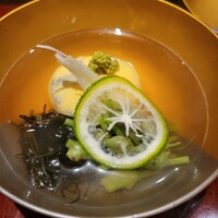 青蓮院門跡前 月おか - 椀物（鼈の茶巾）