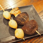 鳥扇 - うずらの玉子と椎茸