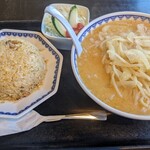 ごはん処食堂ミサ - 味噌ラーメン並盛+チャーハンセット