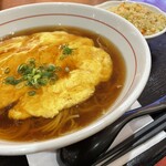 横浜中華 華星 - 天津麺+半炒飯