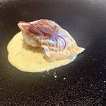 ビストロ ジョー - イトヨリ鯛のヴァポーレ　ポロ葱のくれまにトリュフの香りを