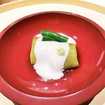 温石 - 茄子の揚げ炊き、胡麻豆腐