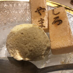 名古屋 栄 栞庵 鮨 やましろ - 生姜と黒糖のアイス