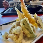 たけ屋 - たけ屋セットの天ぷら7種類