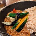 スマイル キッチン - 野菜と大豆ミートのキーマカレー（ビーガン定食）