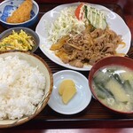 食事の店 丸竹 - 豚タレ焼定食