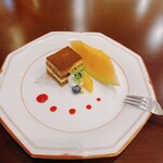ポルト・ボヌール - デザート　ティラミスとメロン