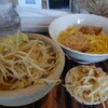 狼煙屋 - ニンニクヤサイつけ麺並・日替わりご飯小