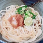 麺花　ゆうしょう - 生醤油うどん温 税込650円