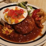 ワイアードキッチン ウィズ フタバフルーツパーラー ホームズ新山下店 - ハワイアンロコモコプレート