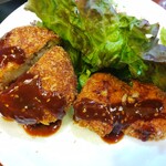 お食事処ひらの - お肉たっぷりコロッケ＆ヒレカツ