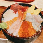 大幸魚類 - 北海道直送丼 1280円 シャリ大盛り 0円