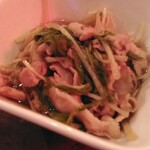 えびちゃん家 - 豚と水菜のナントカ