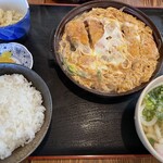 大久そば - かつとじ定食うどん付き