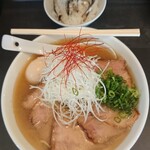 いりこらーめん銀のダルマ - 塩(OSP)と、白飯