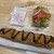 グリーン・グルメ - 料理写真:熊本県産「赤なす」の豚巻きフライと、スモークサーモンとオニオンのサラダ