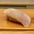 鮨竹 - 料理写真:春子鯛昆布締め
          なんと美しいフォルムでしょう！
          かすごが繊細な味わい、合わせる赤酢のシャリの淡さがより種を際立てています。
          少し酸味に物足りなさを感じますが、次第にその良さがわかる様になるのです！