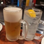 218683927 - ビール＆レモンサワー