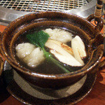 よろにく - 松茸とコプチャンのお吸い物