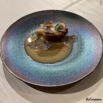 プチレストラン ブーケ・ド・フランス - 鮑と帆立貝柱のパイ包み焼 肝ソース