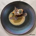 プチレストラン ブーケ・ド・フランス - 鮑と帆立貝柱のパイ包み焼 肝ソース