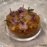 プチレストラン ブーケ・ド・フランス - 毛蟹と生海胆と青螺のトマトのジュレ