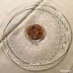 プチレストラン ブーケ・ド・フランス - 毛蟹と生海胆と鮑のジュレの宝石箱