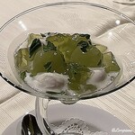 プチレストラン ブーケ・ド・フランス - シャインマスカットとマスカットのゼリーとブルーチーズのクリーム