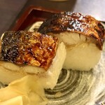 九頭龍蕎麦 - お蕎麦と丼ぶりのセット
            (冷)ざる蕎麦＋焼き鯖寿し 1,050円